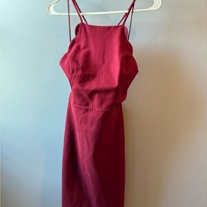 Red mini party dress